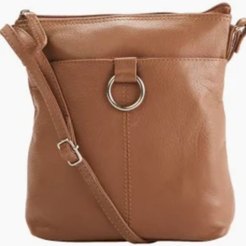 Bueno Ring Pocket Minibag in Cognac